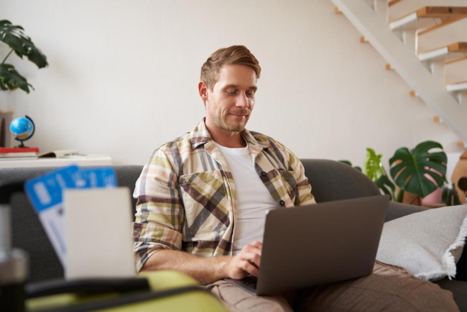 Mobile app interface design showing clean user experience